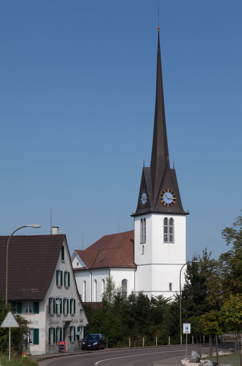 Kirchturmhut reformierte Kirche Gossau ZH 1998